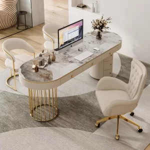 Modern Vanety Studio Office Desk Long Cute Counter Reception Stand Office Desk Monitor Escritorios De Oficina Luxury Furniture